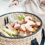 Wooden Toys In Basket